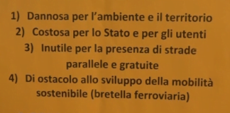 QUESTIONE BRETELLA, IL COMITATO DEL NO CHIEDE UN NUOVO INCONTRO