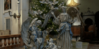 CHIESA DEL VOTO: IL PRESEPE DI CARTAPESTA ACCENDE IL NATALE