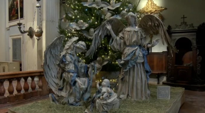 CHIESA DEL VOTO: IL PRESEPE DI CARTAPESTA ACCENDE IL NATALE
