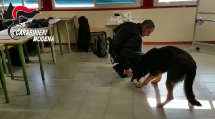 CONTROLLI ANTIDROGA, 130 GRAMMI RITROVATI DAL CANE VICTOR