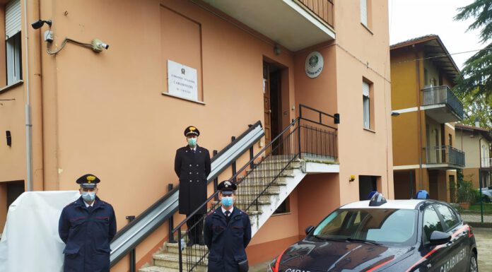 CARABINIERI CAVEZZO, DOPO SANIFICAZIONE RIAPRE LA STAZIONE