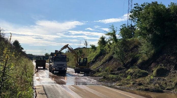 VIGNOLA: CEDIMENTI SULLA NUOVA PEDEMONTANA LAVORI IN CORSO, TRATTO RESTA CHIUSO
