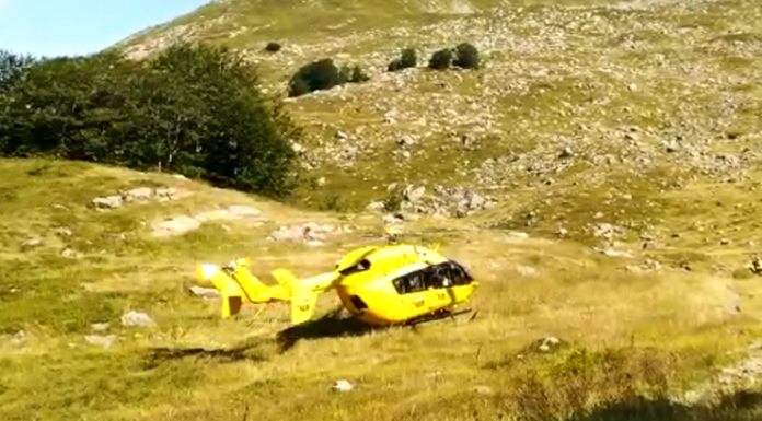 INFORTUNIO A LAMA MOCOGNO, SOCCORSO PER TRAUMA CRANICO UN 66ENNE