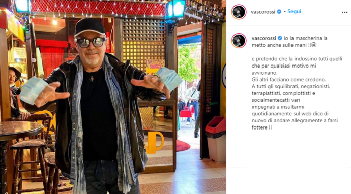 COVID-19 MODENA: IERI 22 CASI, l’APPELLO DI VASCO ROSSI