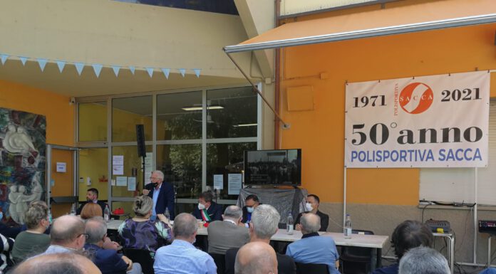 POLISPORTIVA SACCA, OGGI LA CELEBRAZIONE DEL 50 ESIMO COMPLEANNO