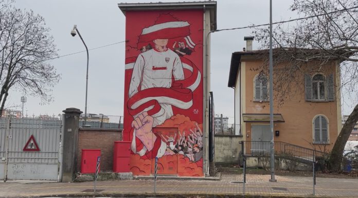 ARTE E SPORT. PRENDE FORMA IL MURALES ALL’INGRESSO DEL CABASSI