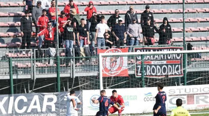 SCONFITTA 2-0. CARPI SPENTO, IN 20’ LA GIANA CHIUDE LA PRATICA