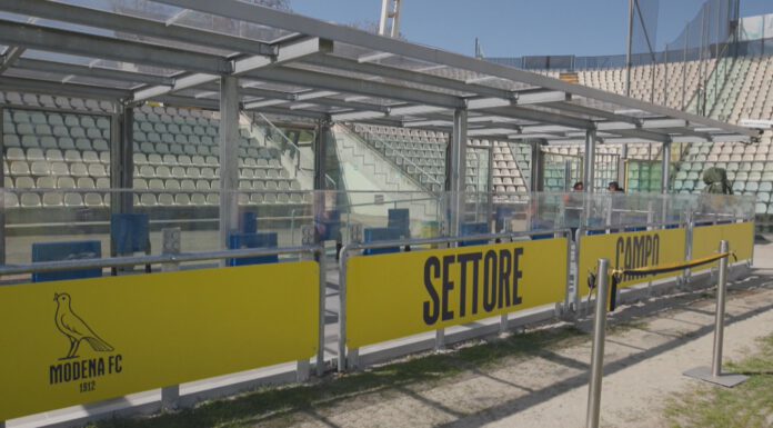 MODENA CALCIO, INAUGURATO IL SETTORE CAMPO: LA SODDISFAZIONE DI RIVETTI