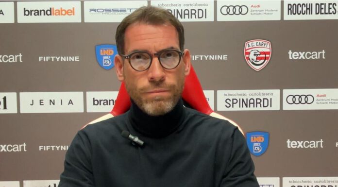 CARPI CALCIO. MOTTA: “NON SIAMO GUARITI, ORA CONTA SOLO VINCERE”