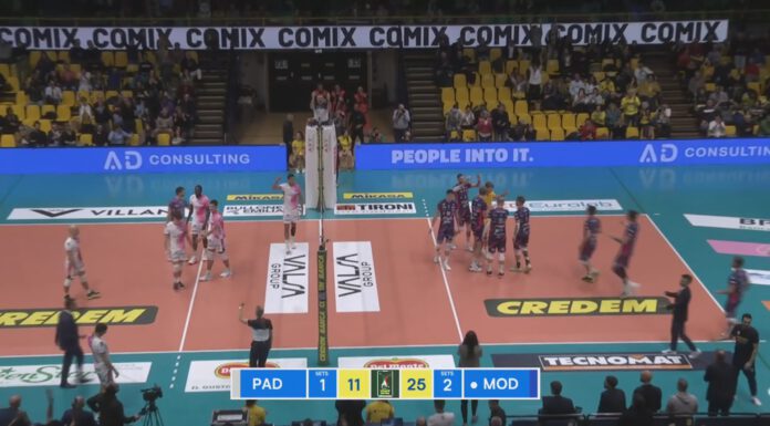 CUORE E CARATTERE, MODENA VOLLEY PIEGA 3-1 PADOVA E TORNA A VINCERE