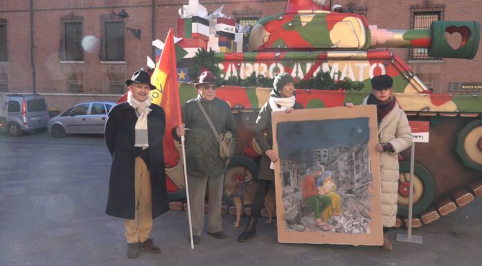 CARRO “AMATO”, IN PIAZZA LA NATIVITA’ DI GAZA, DI ‘MODENA VOLTA PAGINA’