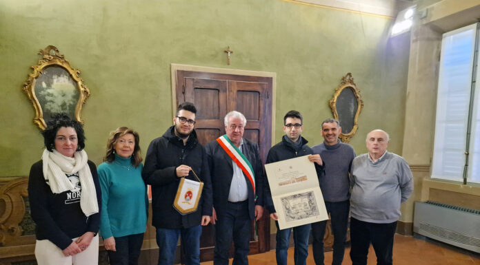 RICEVUTI IN MUNICIPIO ADAMO E GABRIELE CERIOLI