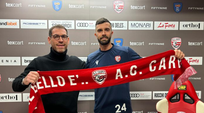 NUOVO INNESTO. ZUCCHINI: “POCHI MINUTI PER ACCETTARE IL CARPI”