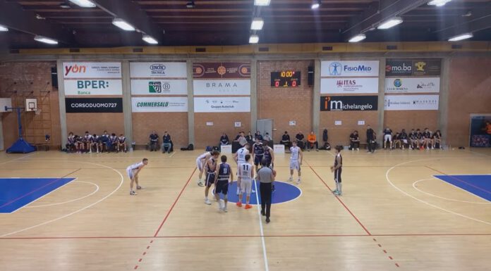 MODENA BASKET, KO CONTRO SCANDIANO. FRATTURA AL NASO PER MALAGOLI