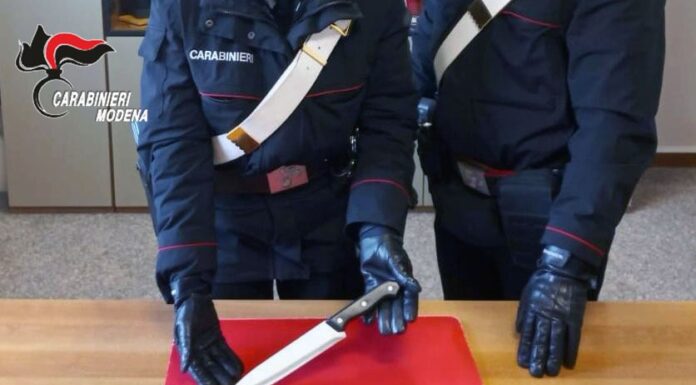 MARANELLO E CASTELNUOVO RANGONE, CONTROLLI DEI CARABINIERI. UN 34ENNE IN POSSESSO DI UN COLTELLO