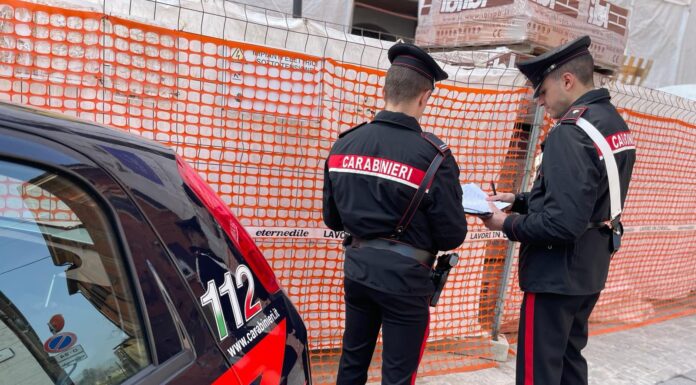 CONTROLLI NEI CANTIERI, SOSPESE 3 IMPRESE EDILI PER LAVORO NERO E MISURE DI SICUREZZA