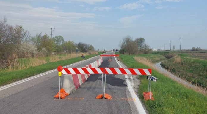 MIRANDOLA, CEDE PARTE DELLA CARREGGIATA SULLA SP9 “IMPERIALE”