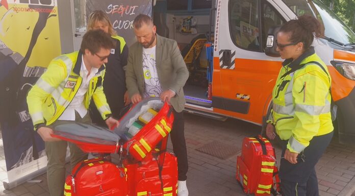 SPORT E SOLIDARIETA’ – DONAZIONE DI ZAINI PEDIATRICI AL 118