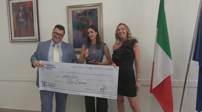 PREMIO “RAGAZZA STEM”, A ELISA CIARONI UNA BORSA STUDIO DI 2MILA EURO