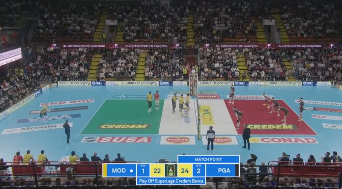 MODENA VOLLEY, SCONFITTA A PERUGIA: ORA RESTA IL 5° POSTO