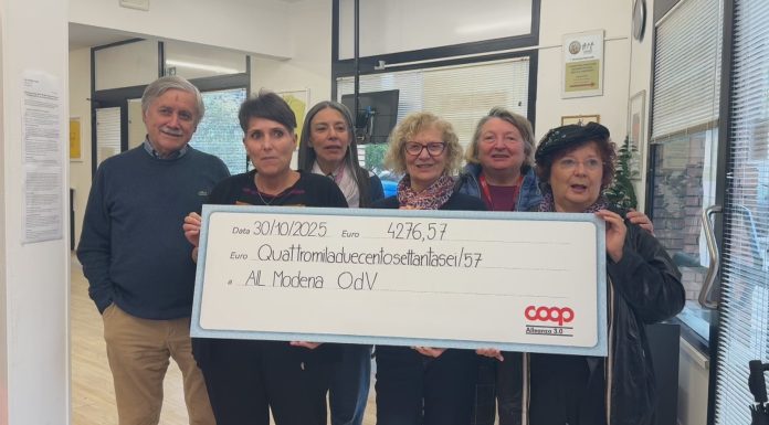 CONTRO IL CANCRO, COOP ALLEANZA 3.0 AL FIANCO DELL’AIL MODENA