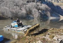 LAGO SANTO MODENESE, LAVORI DI ASPORTAZIONE DEL MILLEFOGLIO