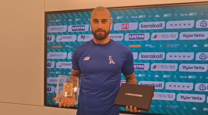 MODENA CALCIO, GLIOZZI PREMIATO MVP DI SETTEMBRE: “SONO ONORATO”