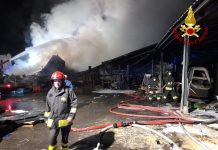 VASTO INCENDIO, DISTRUTTA LA NUOVA NEON DI SAN DALMAZIO