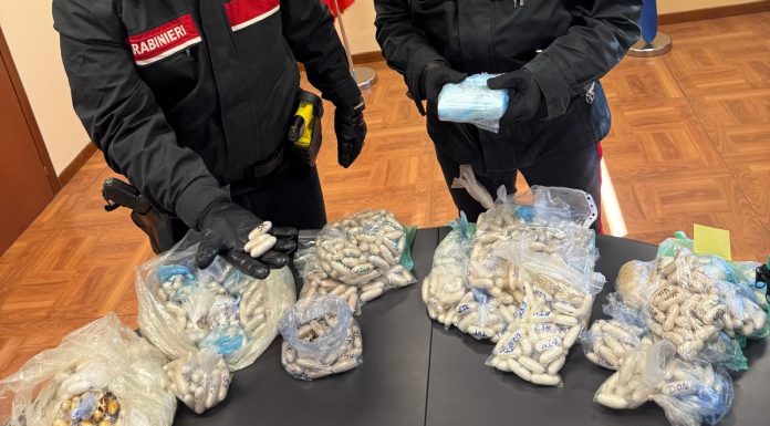 SPACCIO DI DROGA, CINQUE ARRESTI E OLTRE DIECI CHILI DI SOSTANZA SEQUESTRATA