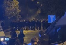 RAVE DI HALLOWEEN, SCONTRI TRA GIOVANI E POLIZIA: CAMPER COME ARIETI