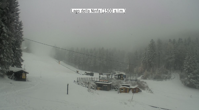 MALTEMPO, NEVE SUL MONTE CIMONE MA INTERESSATI ANCHE TERRITORI A QUOTE PIU’ BASSE