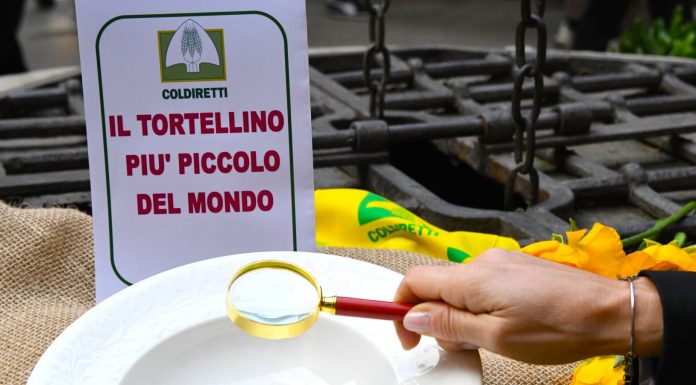 COLDIRETTI, AL VILLAGGIO DI BOLOGNA IL TORTELLINO DA GUINNESS