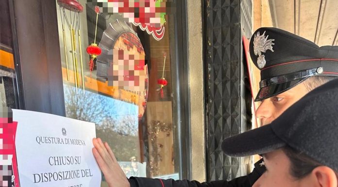 MARANELLO, IL QUESTORE CHIUDE UN BAR PER 15 GIORNI