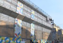 SANT’AGOSTINO, SI SVELA UN’ALTRA PORZIONE DI FACCIATA