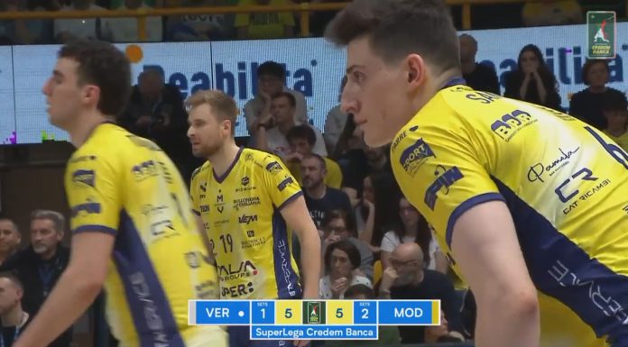 MODENA VOLLEY, 3-1 A VERONA, I GIALLI CHIUDONO AL QUARTO POSTO