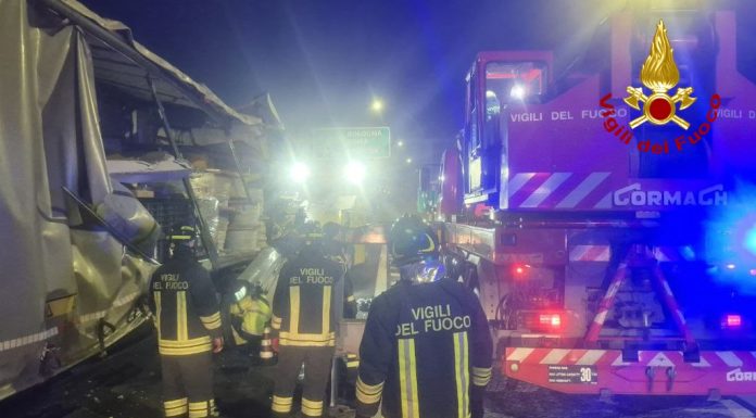 AUTOBRENNERO: GRAVE INCIDENTE TRA MEZZI PESANTI
