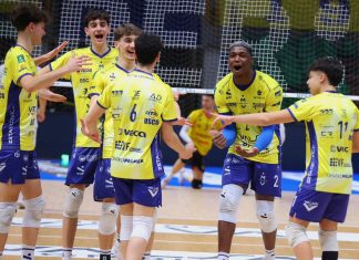MODENA VOLLEY, TRE PUNTI A GROTTAZZOLINA, I GIALLI RESTANO QUARTI
