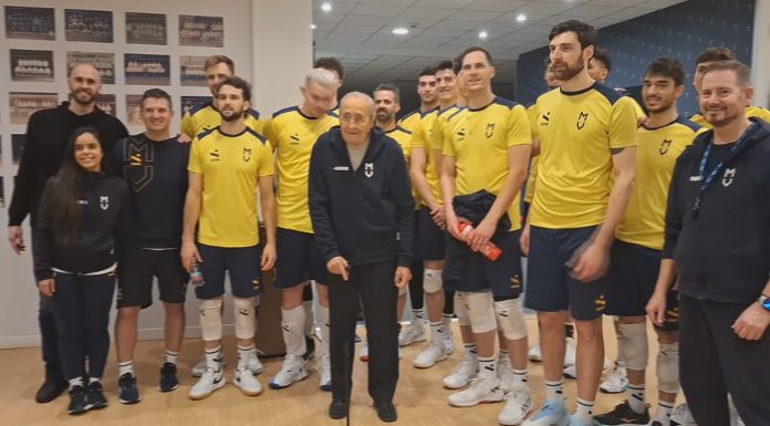 MODENA VOLLEY, I GIALLI FESTEGGIANO I 95 ANNI DI GIAN CARLO VEZZANI