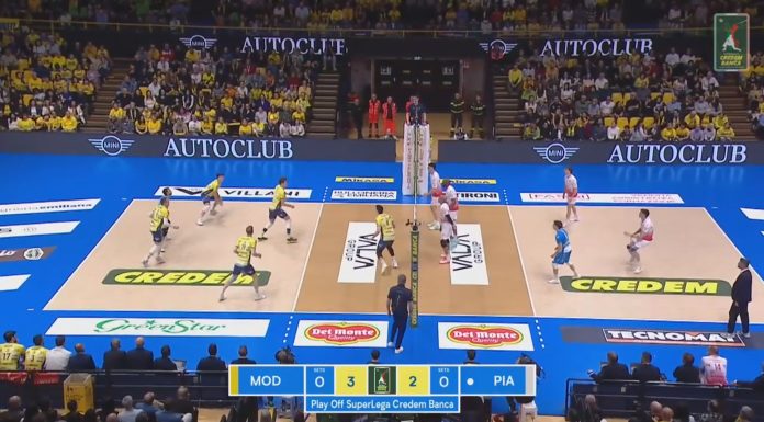 MODENA VOLLEY, PIACENZA SBANCA IL PALAPANINI, GIALLI ELIMINATI AI QUARTI